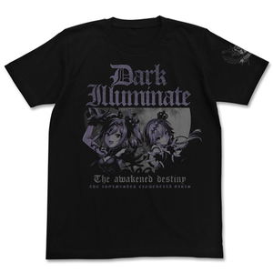 The Idolm@ster Cinderella Girls - Dark Illuminate T-shirt Ranko & Asuka Ver. Black (L Size)_