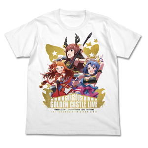 The Idolm@ster Million Live! - Gorgeous! Golden Castle Live Full Color T-shirt White (S Size)_