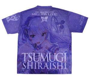 The Idolm@ster Million Live! - Tsumugi Shiraishi Full Graphic T-shirt (S Size)_