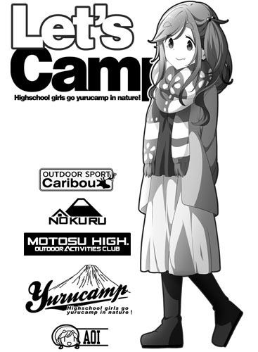 Yurucamp - Aoi Inuyama T-shirt Mix Gray (M Size) image 3