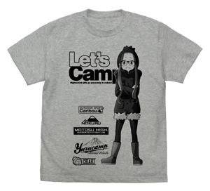 Yurucamp - Chiaki Oogaki T-shirt Mix Gray (L Size)_