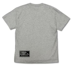 Yurucamp - Chiaki Oogaki T-shirt Mix Gray (XL Size)