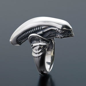 Alien - Big Chap Silver Ring (M Size)_