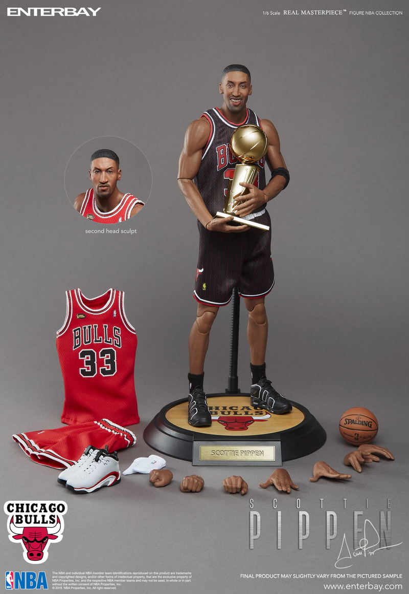 Real Masterpiece NBA Collection 1/6 Scale Pre-Painted Figure: Scottie Pippen (Re-run) image 4