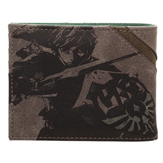 Nintendo Legend Of Zelda Silver Metal Badge Bi-Fold Wallet image 2