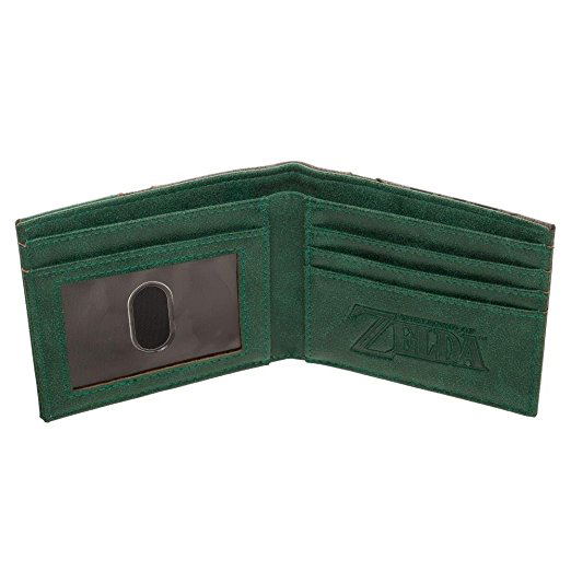 Nintendo Legend Of Zelda Silver Metal Badge Bi-Fold Wallet image 3