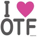 Dragon Pilot: Hisone And Masotan - I Love OTF T-shirt White x Blue (L Size) thumbnail 2