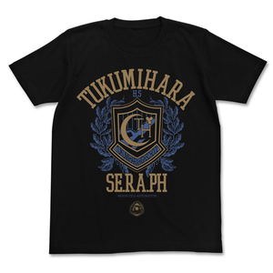 Fate/Extra Last Encore - Tsukumihara Academy Emblem T-shirt Black (L Size)_