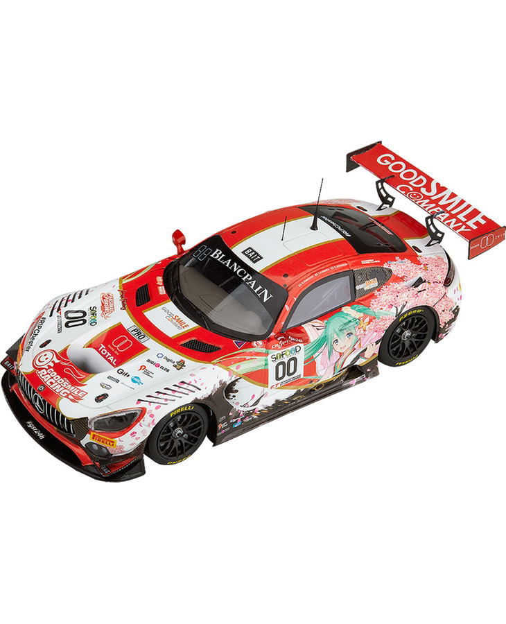 Hatsune Miku GT Project 1/43 Scale Miniature Car: Good Smile Hatsune Miku AMG 2017 SPA24H Ver. image 1