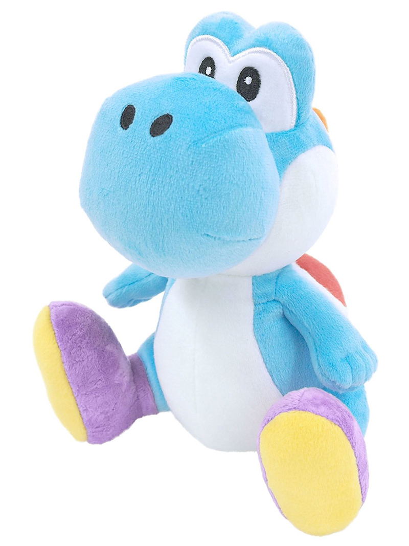Super Mario All Star Collection Plush: AC47 Light Blue Yoshi (Small) (Re-run) image 1