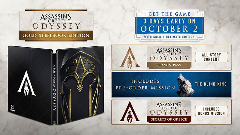 Assassin's Creed Odyssey [Gold Steelbook Edition] image 2