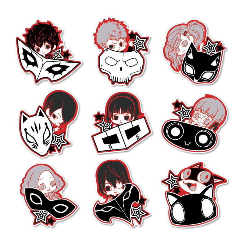 Persona 5 Trading Acrylic Magnet Hyokkori Motif Ver. (Set of 9 pieces) (Re-run image 1