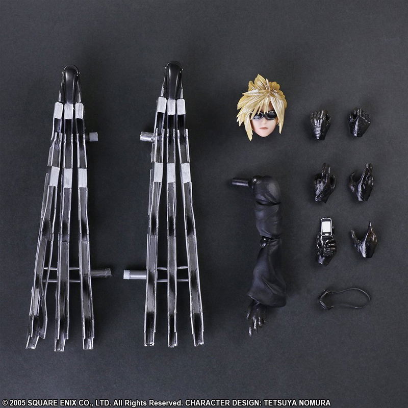 Final Fantasy VII Advent Children Play Arts Kai: Cloud Strife & Fenrir image 5
