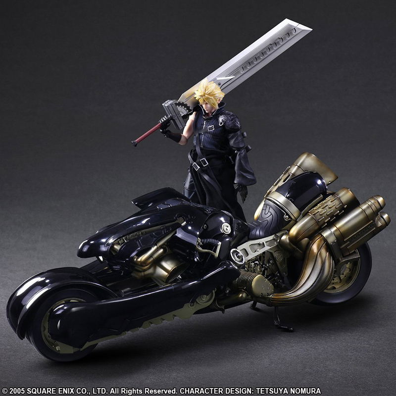 Final Fantasy VII Advent Children Play Arts Kai: Cloud Strife & Fenrir image 2