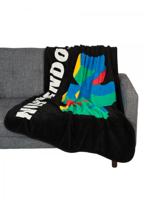 Nintendo N64 Logo Fleece Throw Blanket_