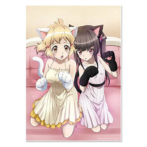 Senki Zesshou Symphogear XD Unlimited Visual Acrylic Plate: Cat na Futari (Hibiki & Shirabe) image 1