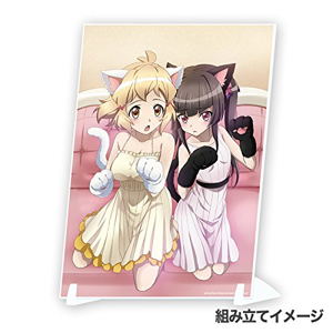 Senki Zesshou Symphogear XD Unlimited Visual Acrylic Plate: Cat na Futari (Hibiki & Shirabe)