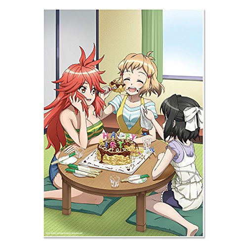Senki Zesshou Symphogear XD Unlimited Visual Acrylic Plate: Hibiki's Birthday 2017 (Hibiki & Kanade & Miku) image 1