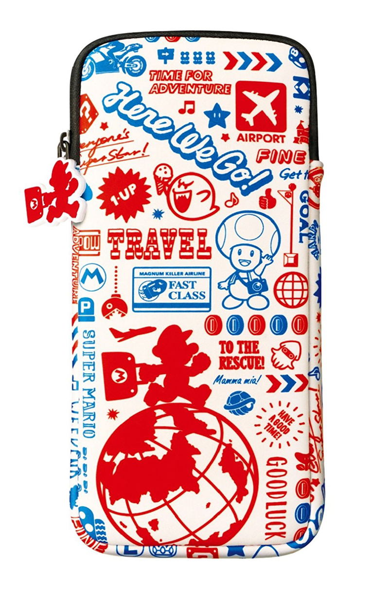 Super Mario Multi Pouch for Nintendo Switch (Travel Pattern) image 2