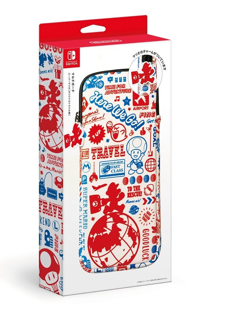 Super Mario Multi Pouch for Nintendo Switch (Travel Pattern) image 1