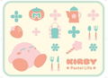 Kirby Pastel Life Bath Mat - Square thumbnail 1