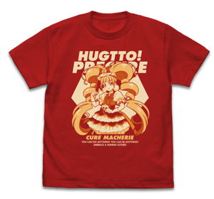 Hugtto! Precure - Cure Macherie T-shirt Red (L Size)_