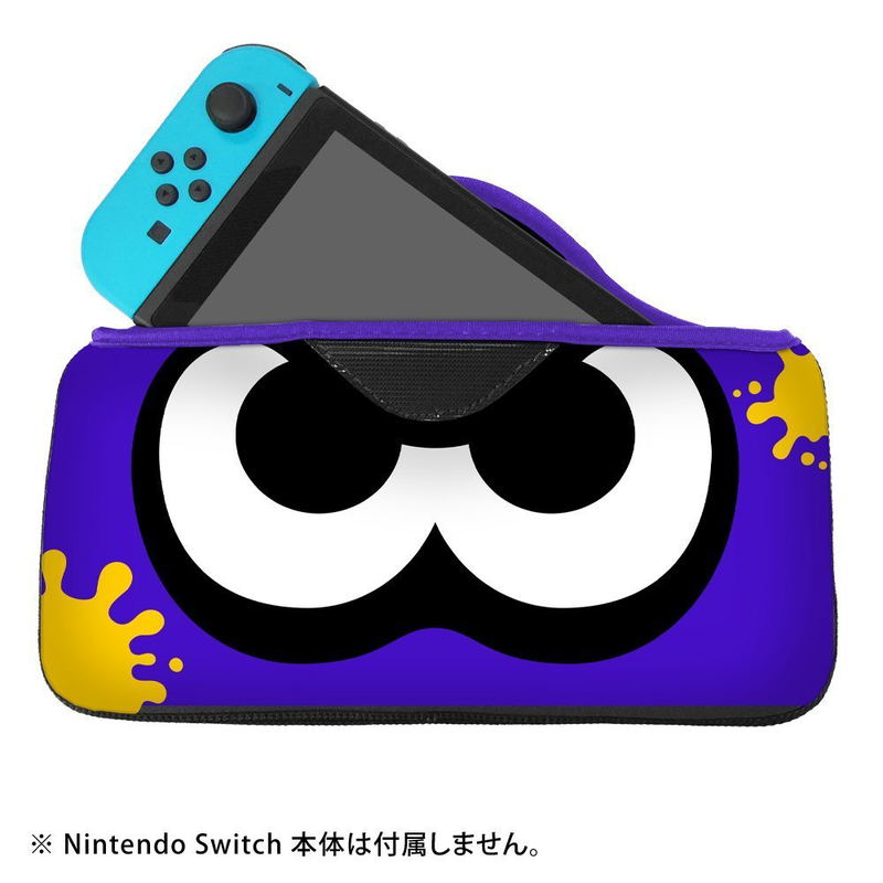 Splatoon 2 Quick Pouch Collection for Nintendo Switch (Neon Blue Squid) image 4