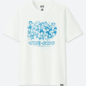 UT Jump 50th Anniversary - Dragon Ball The End Men's T-shirt White (L Size)_
