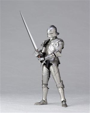 KT Project KT-021 Takeya Freely Figure: 15th Century Gothic Type Field Armor Silver