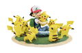G.E.M. Series Pocket Monsters Pre-Painted PVC Figure: Ash Ketchum & Pikachu (Crowd of Pikachu Ver.) thumbnail 1
