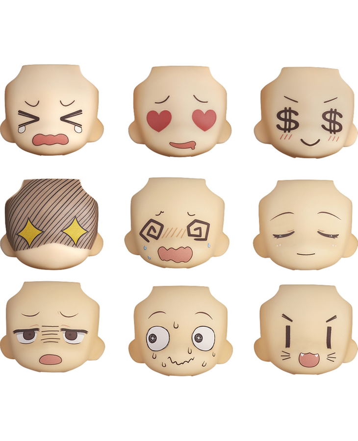 Nendoroid More: Face Swap 01 & 02 Selection (Set of 9 pieces) image 1