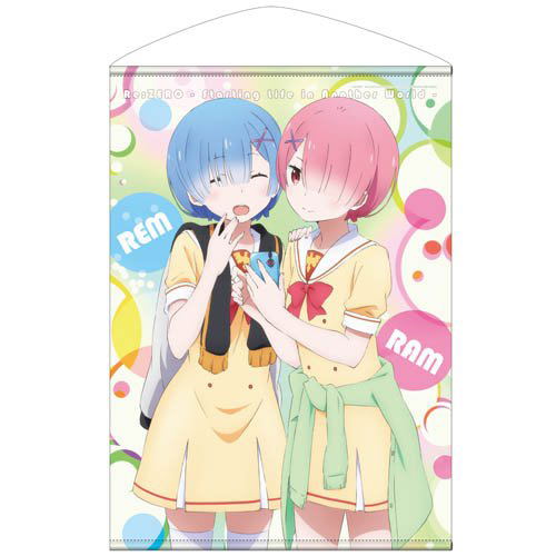 Re:Zero kara Hajimeru Isekai Seikatsu B2 Wall Scroll: Rem &amp; Ram (Re-run)