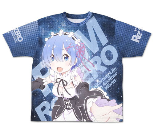 Re:Zero Starting Life In Another World - Rem Full Graphic T-shirt (XL Size) image 2