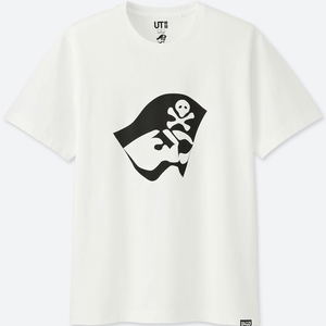 UT Jump 50th Anniversary - Shonen Pirates Men's T-shirt White (L Size)_