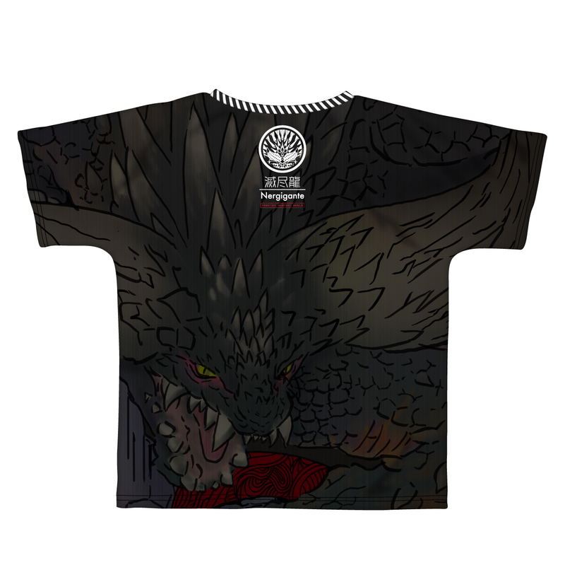Monster Hunter: World Full Graphic T-shirt - B-Side Label Nergigante (L Size) image 2