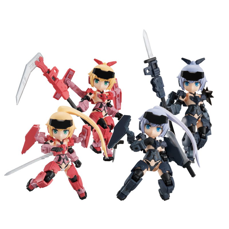 Desktop Army Frame Arms Girl KT-323f Jinrai Series (Set of 4 pieces) image 1