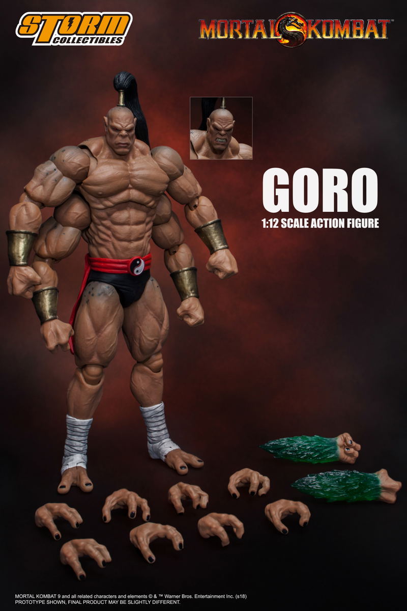 Mortal Kombat 1/12 Scale Pre-Painted Action Figure: Goro image 1