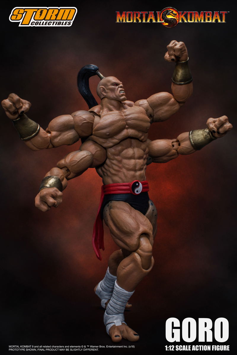 Mortal Kombat 1/12 Scale Pre-Painted Action Figure: Goro image 14