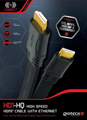 Gioteck HD-1 HMDI + Ethernet Cable_