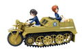 Girls und Panzer der Film 1/35 Scale Unpainted Model Kit: Miho & Yukari SdKfz 2 Oarai Girls High School Ver. Kumitateshiki Crawler Desu! thumbnail 1