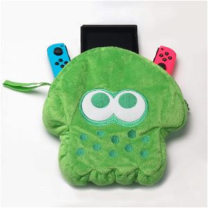 Splatoon 2 Squid Plush Pouch for Nintendo Switch (Neon Green)