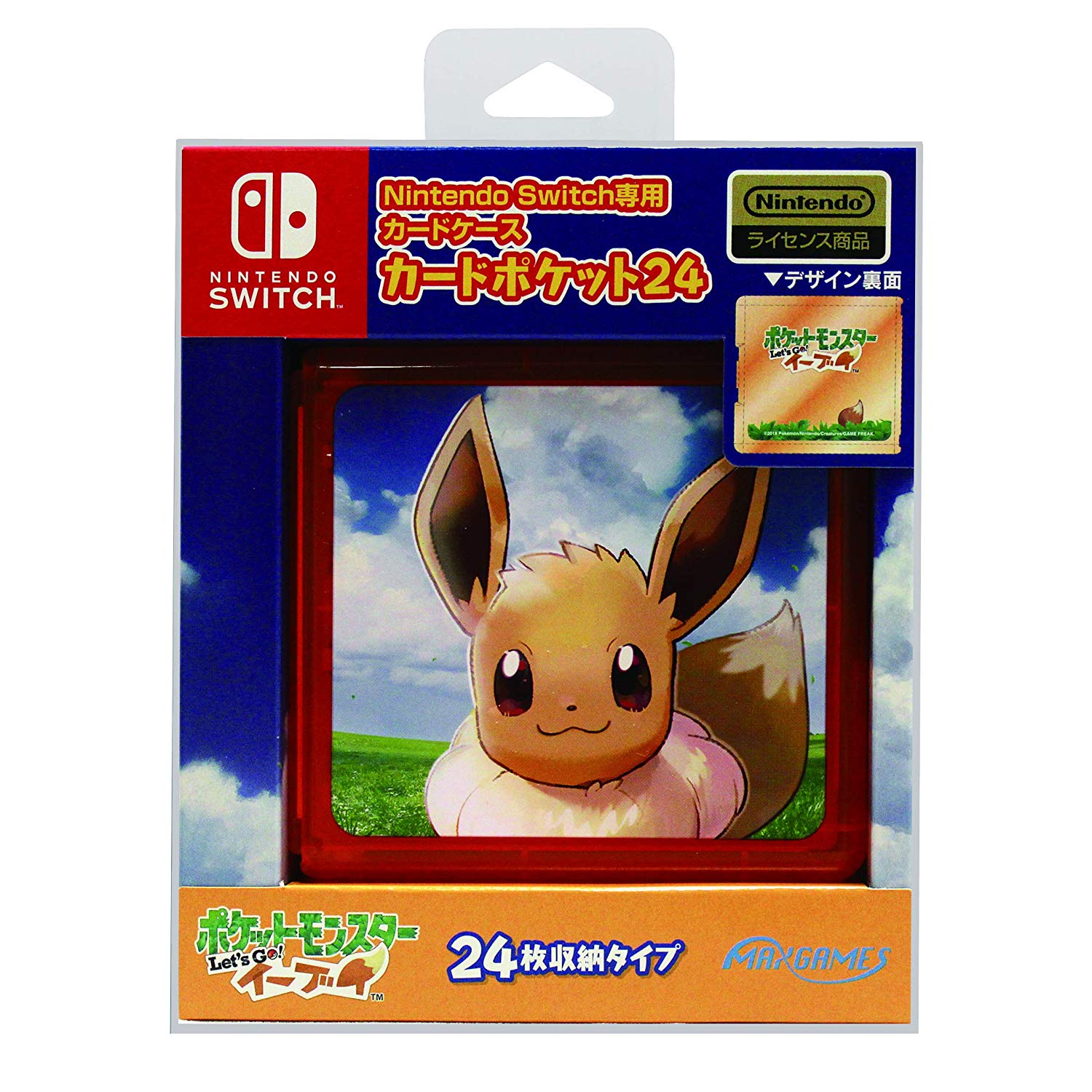 Pocket Monsters Let's Go! Eevee Card Pocket 24 for Nintendo Switch for ...