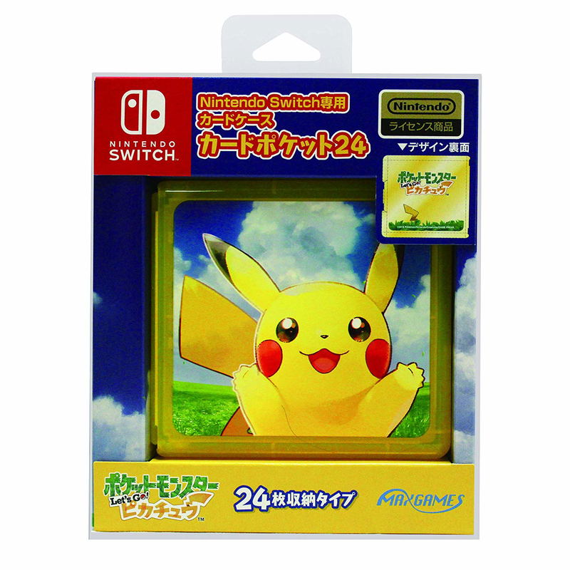 Pocket Monsters Let's Go! Pikachu Card Pocket 24 for Nintendo Switch image 1