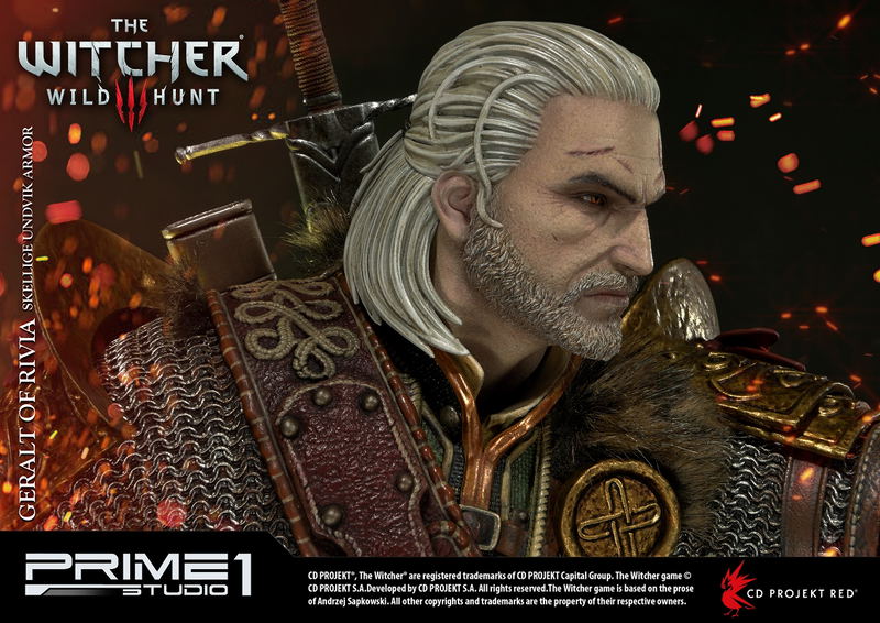 The Witcher 3 Wild Hunt 1/4 Scale Statue: PMW3-07 Geralt of Rivia Skellige Undvik Armor image 23
