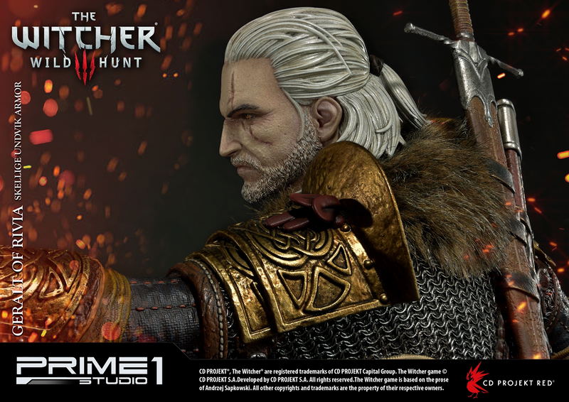 The Witcher 3 Wild Hunt 1/4 Scale Statue: PMW3-07 Geralt of Rivia Skellige Undvik Armor image 26