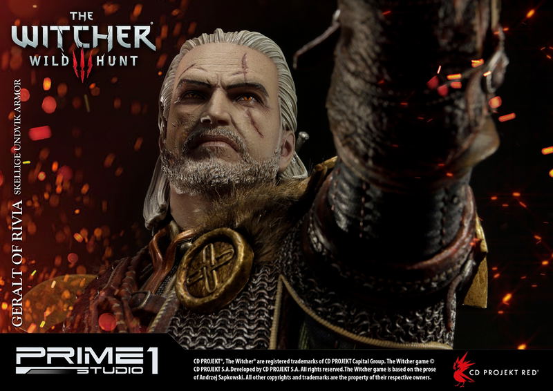 The Witcher 3 Wild Hunt 1/4 Scale Statue: PMW3-07 Geralt of Rivia Skellige Undvik Armor image 27