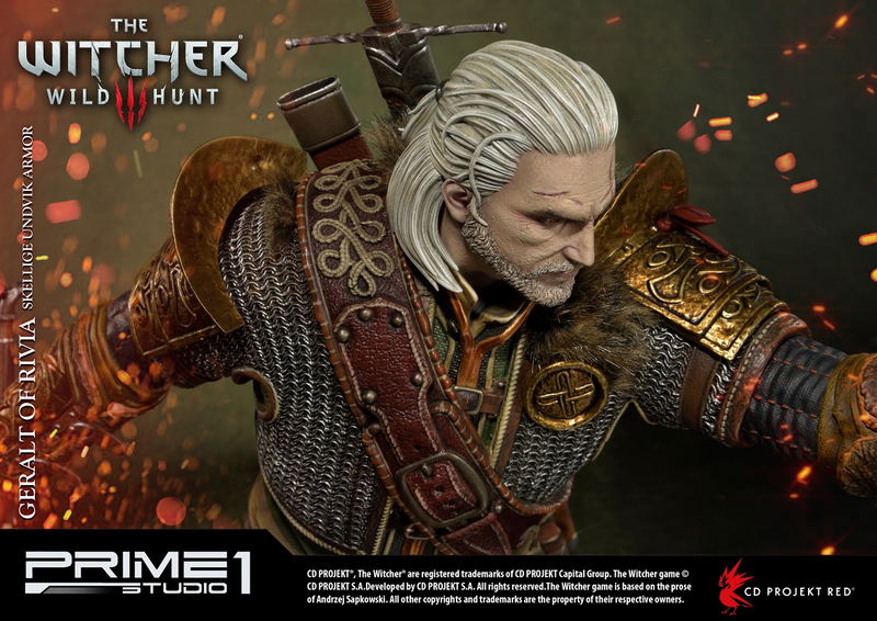 The Witcher 3 Wild Hunt 1/4 Scale Statue: PMW3-07 Geralt of Rivia Skellige Undvik Armor image 31