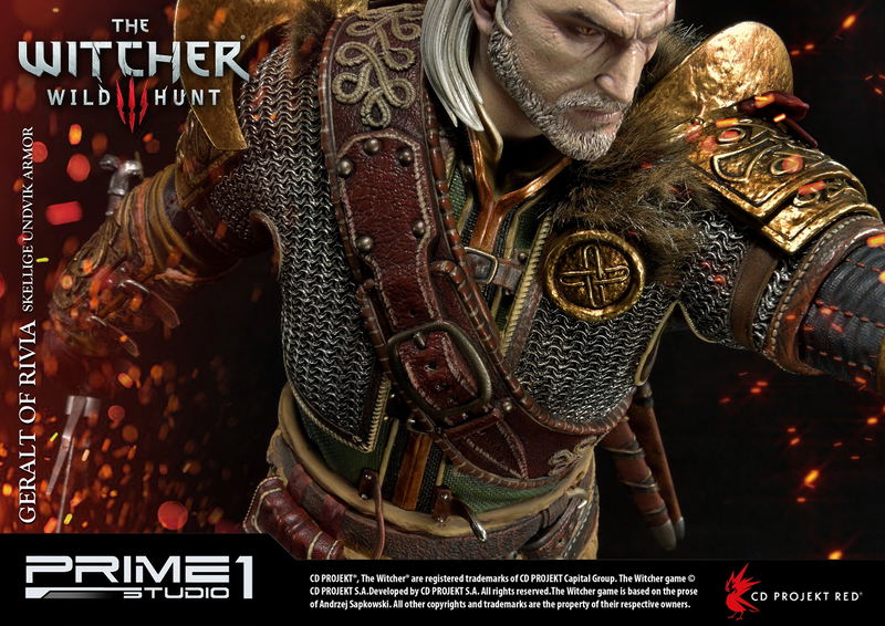 The Witcher 3 Wild Hunt 1/4 Scale Statue: PMW3-07 Geralt of Rivia Skellige Undvik Armor image 32