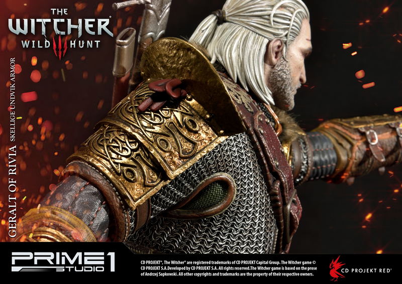 The Witcher 3 Wild Hunt 1/4 Scale Statue: PMW3-07 Geralt of Rivia Skellige Undvik Armor image 33