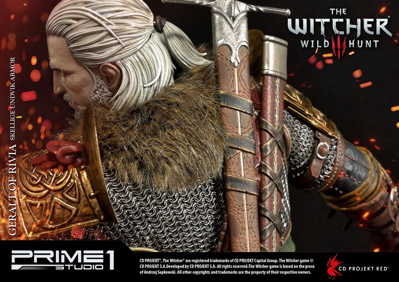The Witcher 3 Wild Hunt 1/4 Scale Statue: PMW3-07 Geralt of Rivia Skellige Undvik Armor image 35